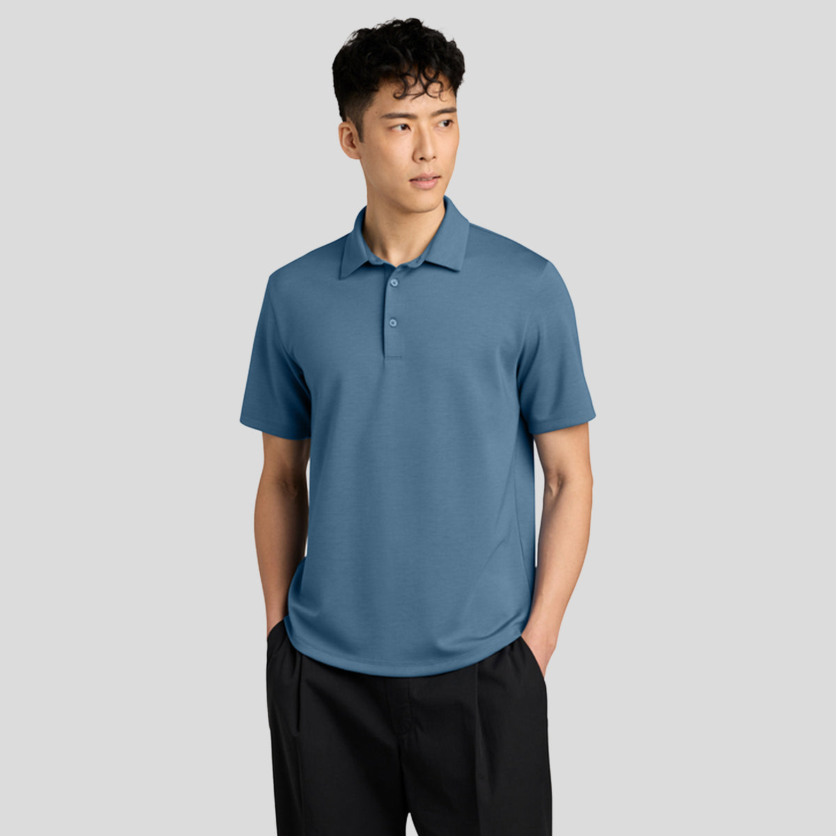 Men's Lite Spacer Polo | Harbor Blue