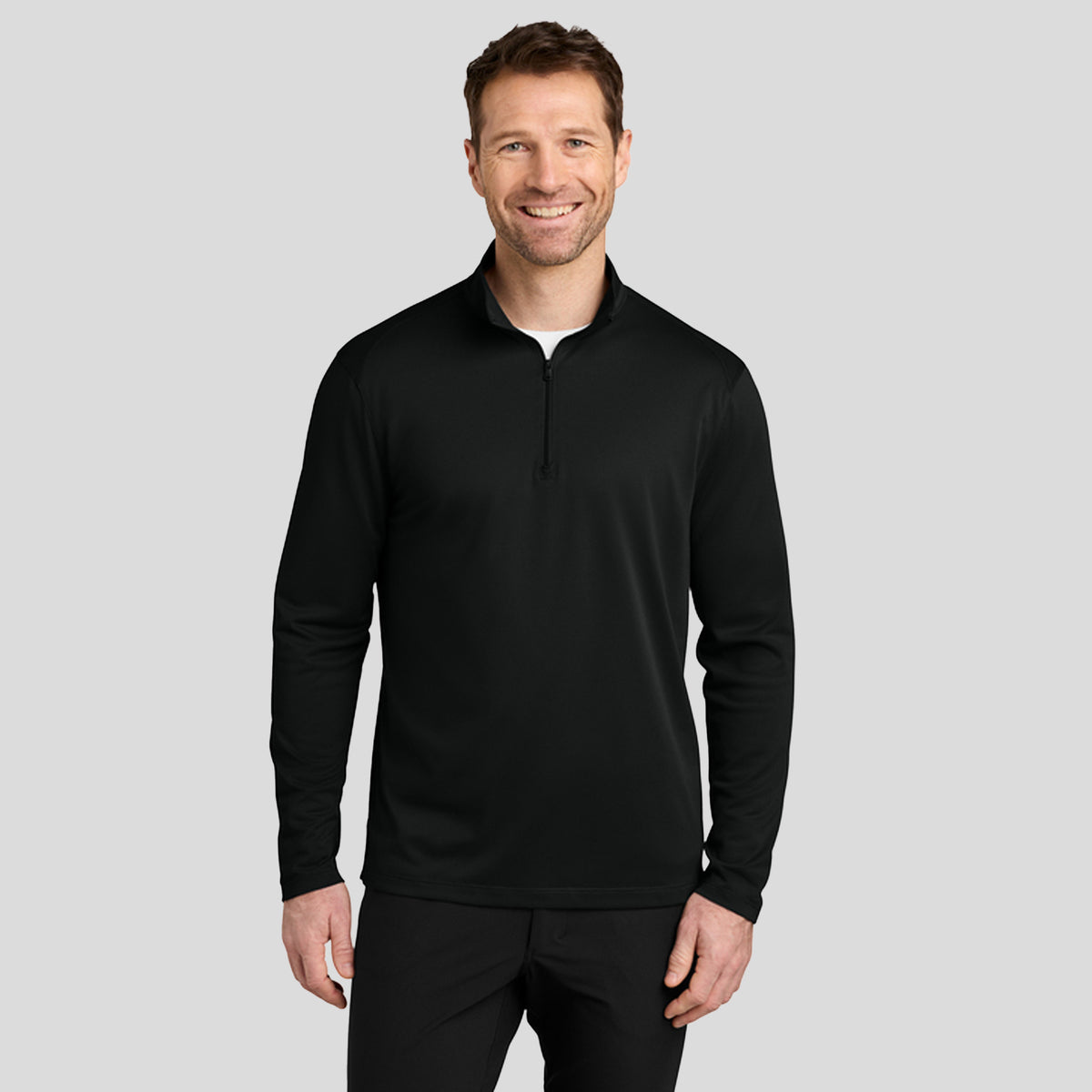 Men's Wearever Performance Pique 1/4-Zip | Deep Black