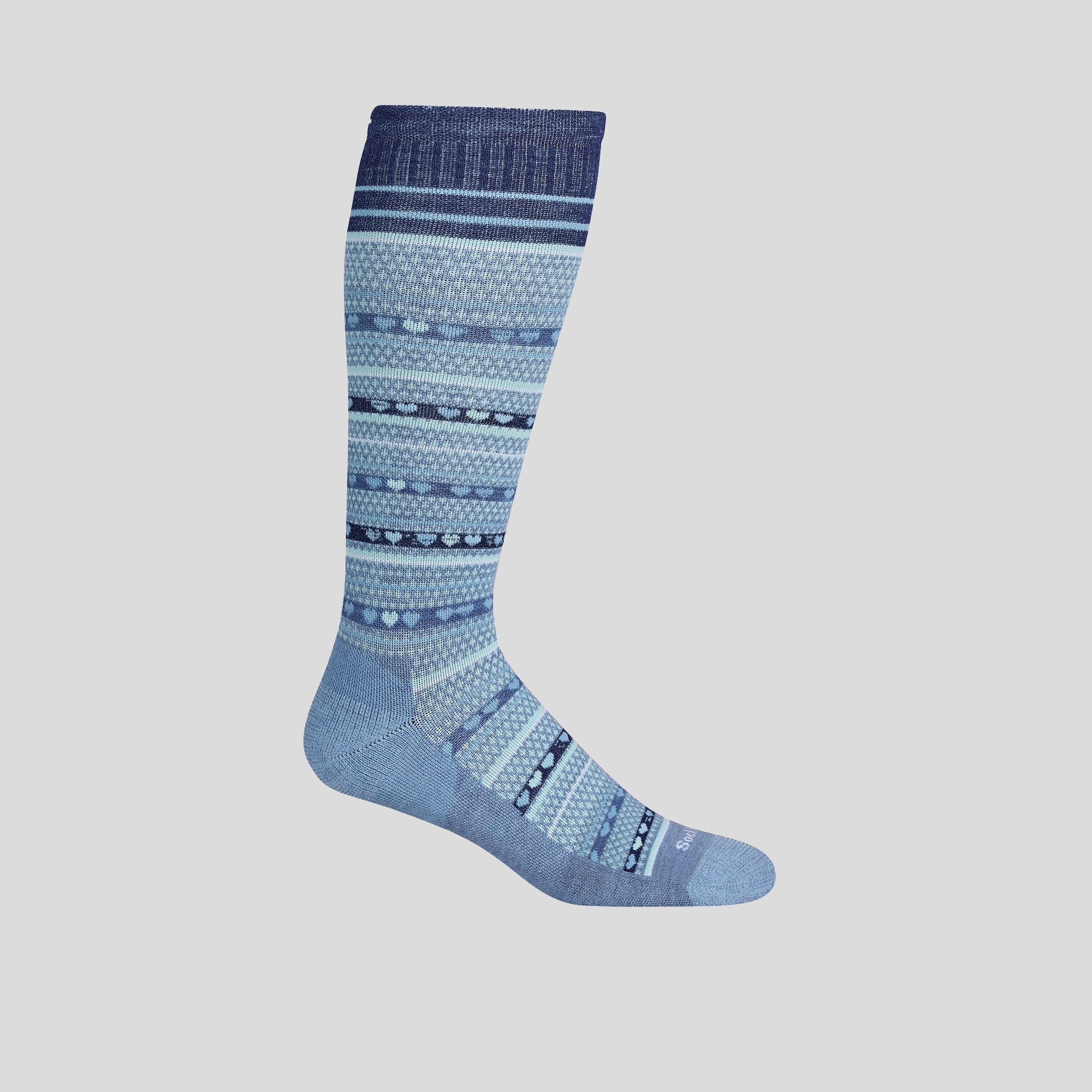 Heartlink Firm Graduated Compression Socks | Cornflower