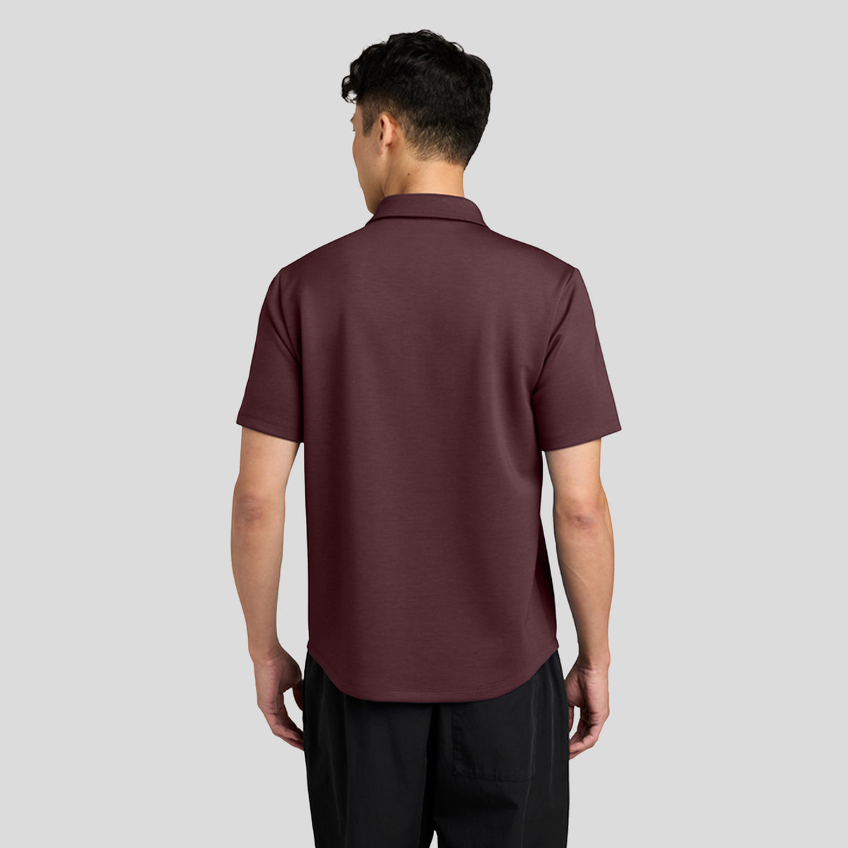 Men's Lite Spacer Polo | Dark Raisin